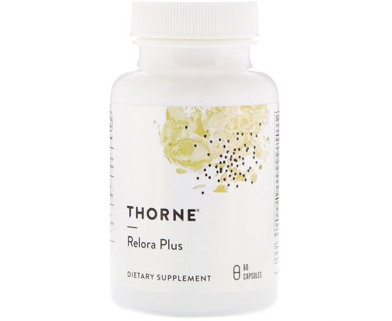 Травы Thorne Research Релора, Защита от Стресса, Relora Plus, 60 капсул (THR-04809)