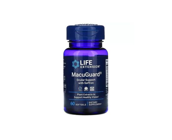 Травы Life Extension Поддержка Зрения с Шафраном, MacuGuard, Ocular Support with (LEX-19926)