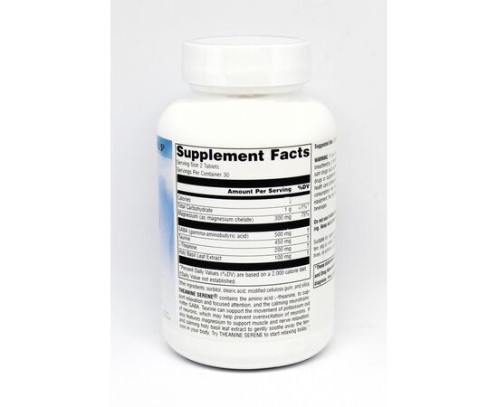 Аминокислота Source Naturals Теанин Серен, Serene Science, 60 таблеток (SNS-01775), изображение 2 Аминокислота Source Naturals Теанин Серен, Serene Science, 60 таблеток (SNS-01775), изображение 2