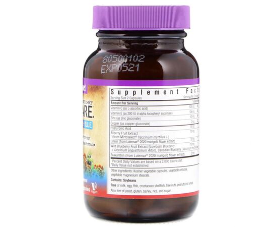 Витаминно-минеральный комплекс Bluebonnet Nutrition Комплекс для Глаз, EyeCare, Targeted Choice, 60 растительны (BLB2032), изображение 2 Витаминно-минеральный комплекс Bluebonnet Nutrition Комплекс для Глаз, EyeCare, Targeted Choice, 60 растительны (BLB2032), изображение 2