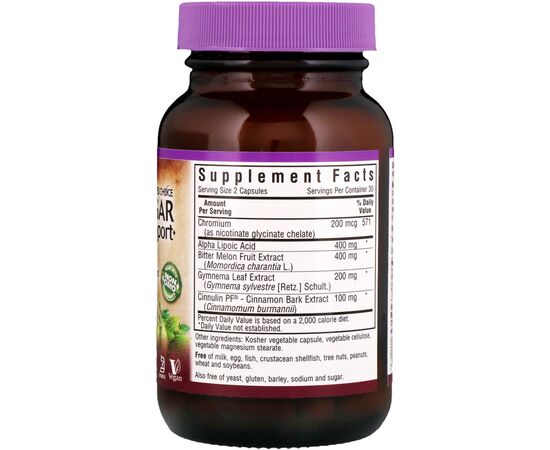 Витаминно-минеральный комплекс Bluebonnet Nutrition Контроль Сахара в Крови, Targeted Choice, 60 вегетарианских (BLB2016), изображение 2 Витаминно-минеральный комплекс Bluebonnet Nutrition Контроль Сахара в Крови, Targeted Choice, 60 вегетарианских (BLB2016), изображение 2