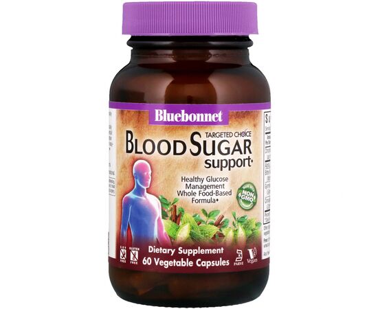 Витаминно-минеральный комплекс Bluebonnet Nutrition Контроль Сахара в Крови, Targeted Choice, 60 вегетарианских (BLB2016)