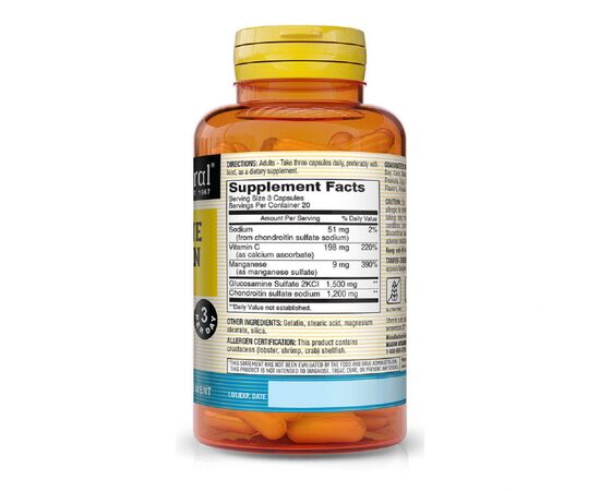 Витаминно-минеральный комплекс Mason Natural Глюкозамин Хондроитин, Glucosamine Chondroitin, 60 капсул (MAV13031), изображение 2 Витаминно-минеральный комплекс Mason Natural Глюкозамин Хондроитин, Glucosamine Chondroitin, 60 капсул (MAV13031), изображение 2