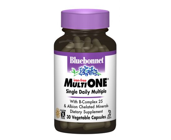 Мультивитамин Bluebonnet Nutrition Мультивитамины без железа, MultiONE, 30 гелевых капсул (BLB0145)