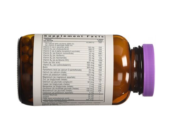 Мультивитамин Bluebonnet Nutrition Мультивитамины без железа, MultiONE, 60 гелевых капсул (BLB0146), изображение 2 Мультивитамин Bluebonnet Nutrition Мультивитамины без железа, MultiONE, 60 гелевых капсул (BLB0146), изображение 2