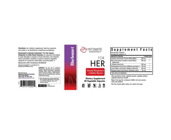 Витаминно-минеральный комплекс Bluebonnet Nutrition Комплекс Для Нее, Intimate Essentials For Her Sexual Respons (BLB4006), изображение 2 Витаминно-минеральный комплекс Bluebonnet Nutrition Комплекс Для Нее, Intimate Essentials For Her Sexual Respons (BLB4006), изображение 2