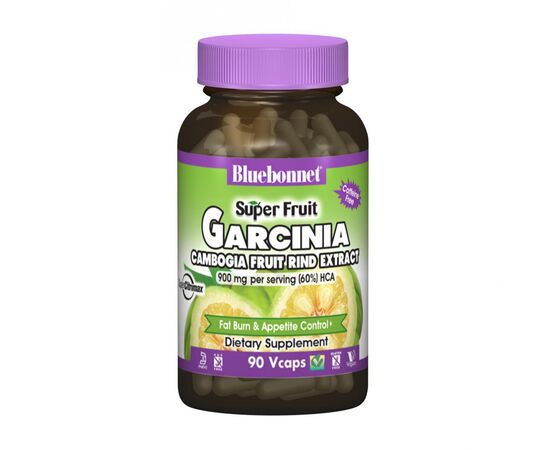 Травы Bluebonnet Nutrition Экстракт Фрукта Гарциния Камбоджийская, Super Fruit, 90 вег (BLB1192)
