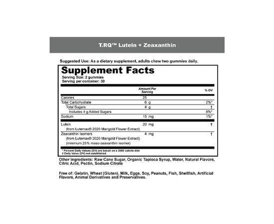 Антиоксидант T-RQ Лютеин и Зеаксантин, фруктовый вкус, Lutein and Zeaxanthin, (QRT00105), изображение 2 Антиоксидант T-RQ Лютеин и Зеаксантин, фруктовый вкус, Lutein and Zeaxanthin, (QRT00105), изображение 2