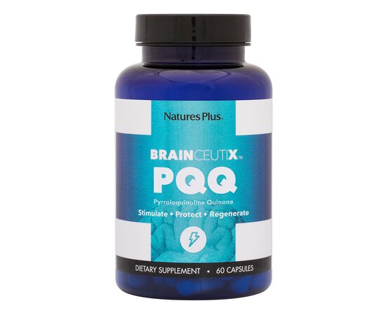 Вітамін Natures Plus Пірролохінолінхінон PQQ, 20 мг, BrainCeutix, Nature's Plus, (NAP-81008)