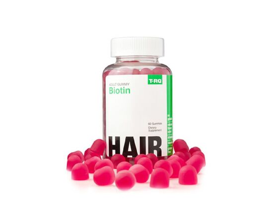 Витамин T-RQ Биотин, вкус клубники, Biotin, 60 жевательных конфет (QRT00126)