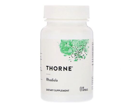 Травы Thorne Research Родиола, Rhodiola, 100 мг, 60 капсул (THR-75502)
