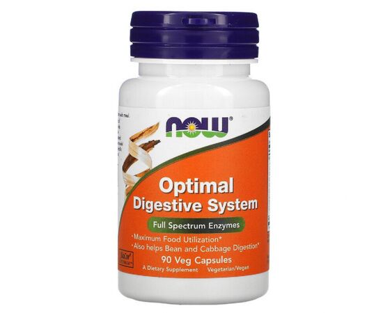 Витаминно-минеральный комплекс Now Foods Пищеварительные ферменты Optimal Digestive System, 90 Вегет (NOW-02958)