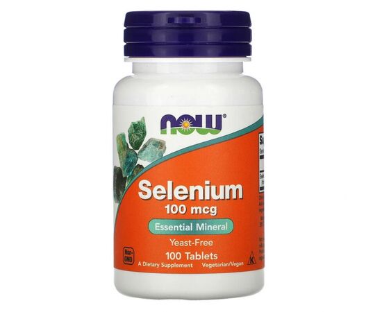 Минералы Now Foods Селен, Selenium, 100 мкг, 100 таблеток (NOW-01480)