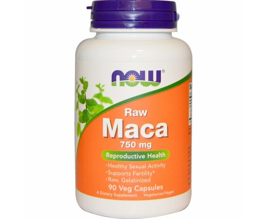 Травы Now Foods Перуанская Мака 750мг, 90 вегетарианских капсул (NOW-04777)