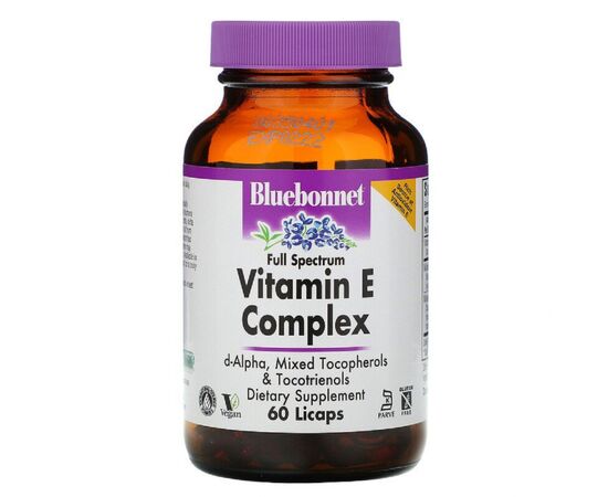Витамин Bluebonnet Nutrition Комплекс Витамина E, Vitamin E Complex, 60 капсул (BLB-00601)