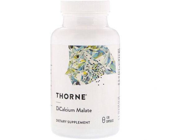 Минералы Thorne Research Дикальций Малат, Dicalcium Malate, 120 Капсул (THR-00650)
