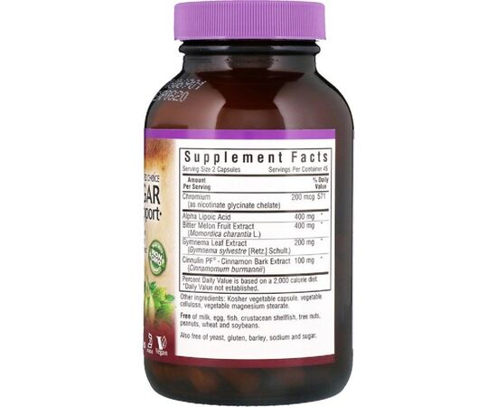 Витаминно-минеральный комплекс Bluebonnet Nutrition Контроль Сахара в Крови, Targeted Choice, 90 вегетарианских (BLB2018), изображение 2 Витаминно-минеральный комплекс Bluebonnet Nutrition Контроль Сахара в Крови, Targeted Choice, 90 вегетарианских (BLB2018), изображение 2