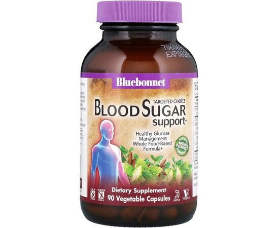 Вітамінно-мінеральний комплекс Bluebonnet Nutrition Контроль Сахара в Крові, Targeted Choice, 90 вегетаріанських (BLB2018)