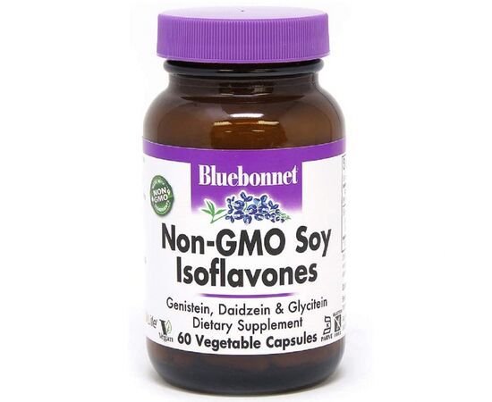 Витаминно-минеральный комплекс Bluebonnet Nutrition Соевые Изофлавоны, Non-GMO Soy Isoflavones, 60 вегетарианск (BLB0964)