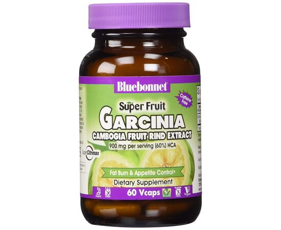 Травы Bluebonnet Nutrition Экстракт Фрукта Гарциния Камбоджийская, Super Fruit, 60 гел (BLB1190)