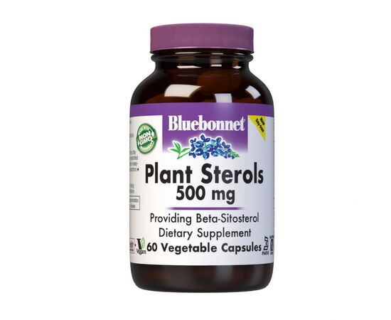 Травы Bluebonnet Nutrition Растительные Стерины 500мг, 60 вегетарианских капсул (BLB1177)
