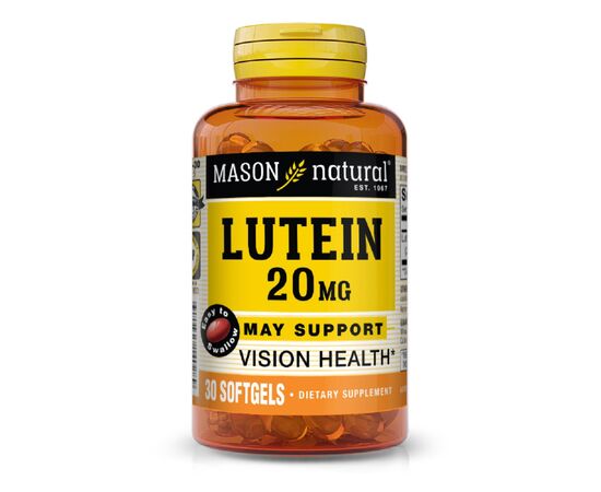 Антиоксидант Mason Natural Лютеин 20мг, Lutein, 30 гелевых капсул (MAV14028)