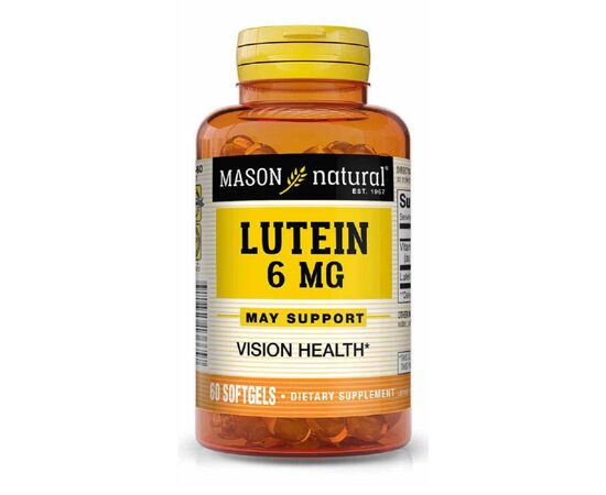 Антиоксидант Mason Natural Лютеин 6мг, Lutein, 60 гелевых капсул (MAV13665)