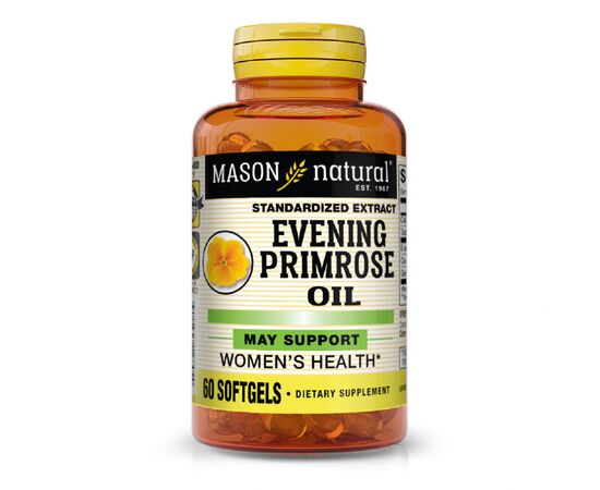 Травы Mason Natural Масло примулы вечерней, Evening Primrose Oil, 60 гелевых ка (MAV-12845)