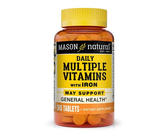 Мультивитамин Mason Natural Мультивитамины с железом на каждый день, Daily Multiple Vita (MAV00003)