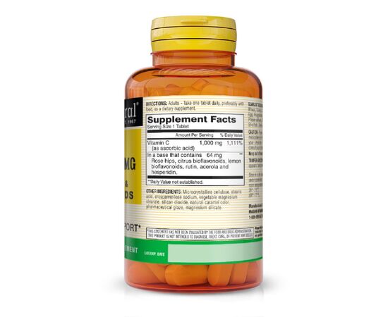 Витамин Mason Natural Витамин С 1000мг, с шиповником и биофлавоноидами, Vitamin C (MAV11735), изображение 2