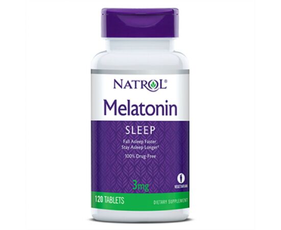 Аминокислота Natrol Мелатонин, Melatonin 3 мг, 120 таблеток (NTL00511)