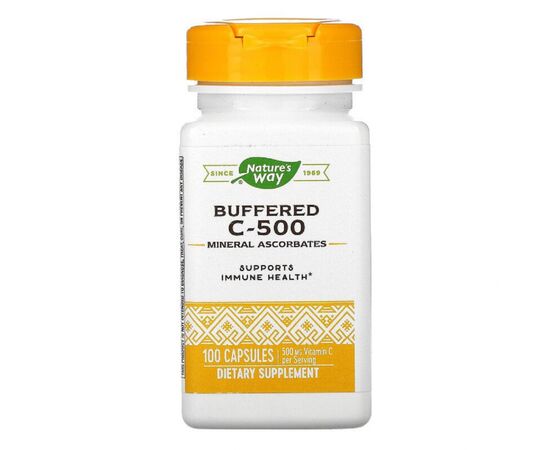 Вітамін Nature's Way Вітамін C буферизований, 500 мг, Buffered C-500, 100 капсул (NWY-40320)
