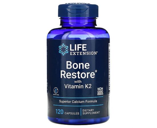 Витаминно-минеральный комплекс Life Extension Восстановление Костей + К2, Bone Restore with Vitamin K2 12 (LEX-17271)