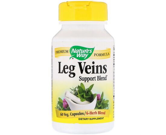 Трави Nature's Way Підтримка Вен, Leg Veins Support Blend, 60 капсул (NWY79270)