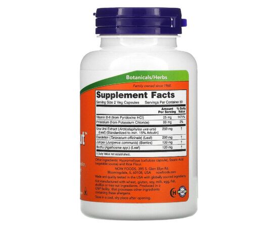 Травы Now Foods Баланс жидкости, Water Out, Fluid Balance, Now Foods, 100 ве (NOW-01908), изображение 2 Травы Now Foods Баланс жидкости, Water Out, Fluid Balance, Now Foods, 100 ве (NOW-01908), изображение 2