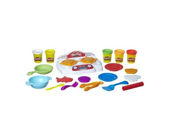 Набор для творчества Hasbro Play-Doh Кухонная плита (B9014), изображение 2 Набор для творчества Hasbro Play-Doh Кухонная плита (B9014), изображение 2