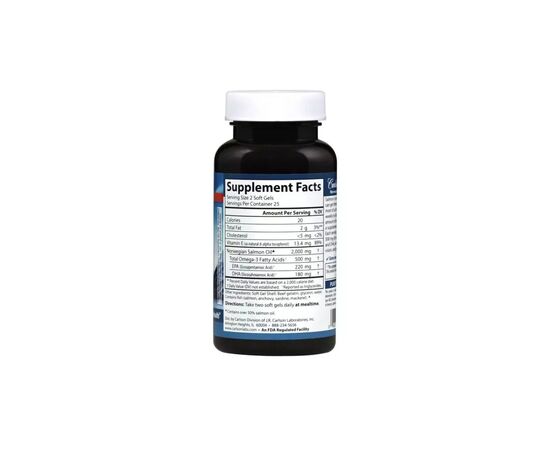 Жирные кислоты Carlson Норвежский Лососевый Жир, 500 мг, Norwegian Salmon Oil, 180 (CAR-01504), изображение 2 Жирные кислоты Carlson Норвежский Лососевый Жир, 500 мг, Norwegian Salmon Oil, 180 (CAR-01504), изображение 2
