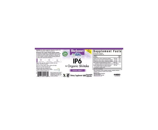 Витаминно-минеральный комплекс Bluebonnet Nutrition Комплекс для иммунитета с IP6 и Шиитаке, Inocell IP-6 Plus AHCC, 60 (BLB1180), изображение 3 Витаминно-минеральный комплекс Bluebonnet Nutrition Комплекс для иммунитета с IP6 и Шиитаке, Inocell IP-6 Plus AHCC, 60 (BLB1180), изображение 3