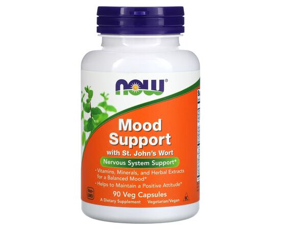 Витаминно-минеральный комплекс Now Foods Поддержка настроения со зверобоем, Mood Support with St. John's Wort, (NOW-03351)