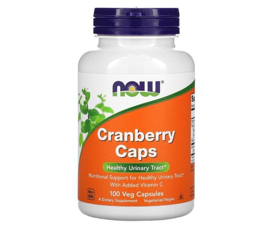 Трави Now Foods Журавлина, Cranberry Caps, 100 вегетаріанських капсул (NOW-03230)