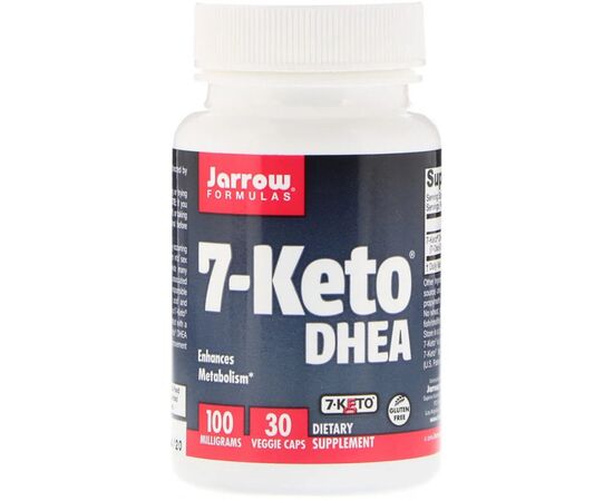 Витаминно-минеральный комплекс Jarrow Formulas 7-KETO, (Дегидроэпиандростерон), 100 Мг, 30 Вегетарианских К (JRW-15061)