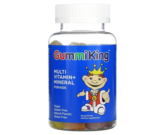 Витаминно-минеральный комплекс GummiKing Мультивитамины и микроэлементы для детей, вкус клубни (GUM-00068)