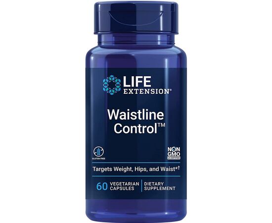 Трави Life Extension Жироспалювач, Waist-Line Control, 60 вегетаріанських капсул (LEX25096)