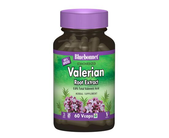 Травы Bluebonnet Nutrition Экстракт Валерьянового Корня, 60 гелевых капсул (BLB1398)