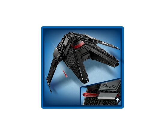 Конструктор LEGO Star Wars Транспортний корабель інквізиторів "Коса" 924 деталі (75336), зображення 6 Конструктор LEGO Star Wars Транспортний корабель інквізиторів "Коса" 924 деталі (75336), зображення 6