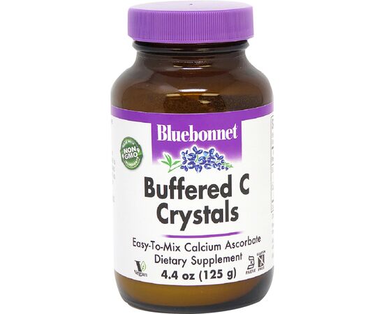 Витамин Bluebonnet Nutrition Буферизованный Витамин С в Кристаллах, Buffered C Crystals, 4.4 у (BLB0544)