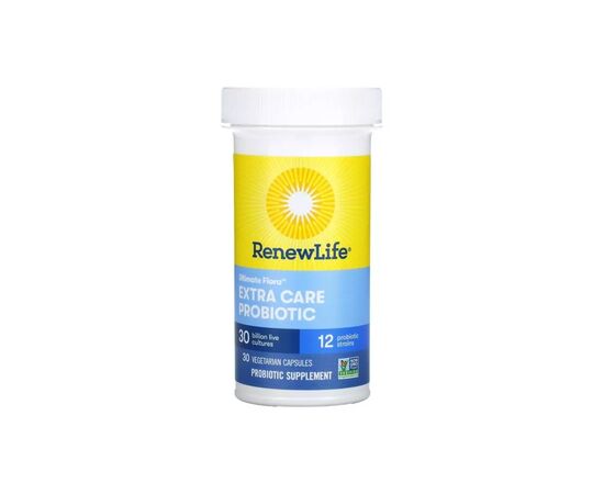 Пробиотики Renew Life Пробиотик, 30 миллиардов КОЕ, Ultimate Flora Extra Care Probiotic, 30 вег (REN-15862), изображение 3 Пробиотики Renew Life Пробиотик, 30 миллиардов КОЕ, Ultimate Flora Extra Care Probiotic, 30 вег (REN-15862), изображение 3
