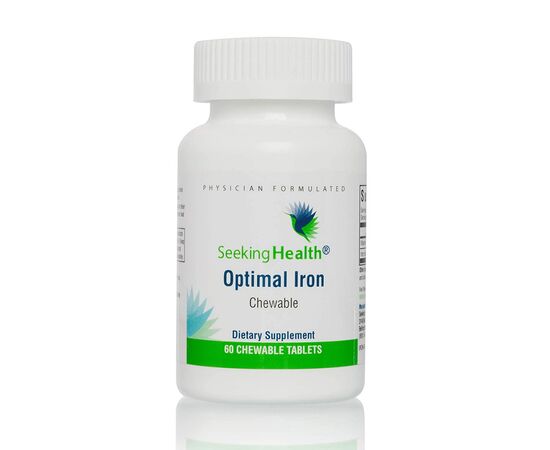 Минералы Seeking Health Железо, 10 мг, Optimal Iron Chewable, 60 жевательных таблеток (SKH52053)