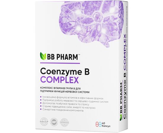 Витаминно-минеральный комплекс BB Pharm BB Pharm капсули Coenzyme-B Complex, 40шт (7640162329057)