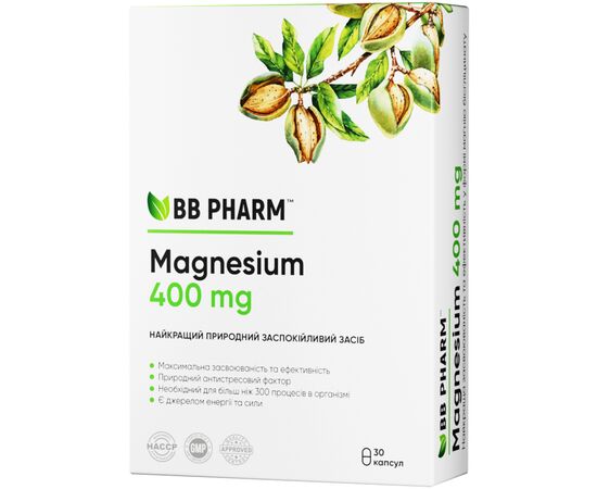 Мінерали BB Pharm BB Pharm капсули Magnesium, 30шт (7640162328951)